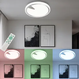 Fischer Leuchten Smart RGB LED Decken Leuchte 1 rund weiß