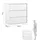 mokebo Highboard 80 x 73 x 40 cm Weiß