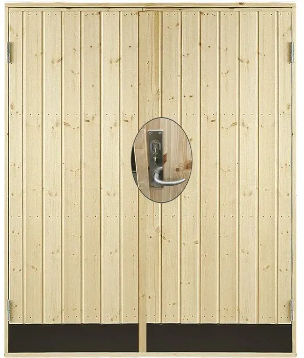 PLUS Nebeneingangstür doppelt, inkl. Zarge / Montageset, 1512 x 1978mm