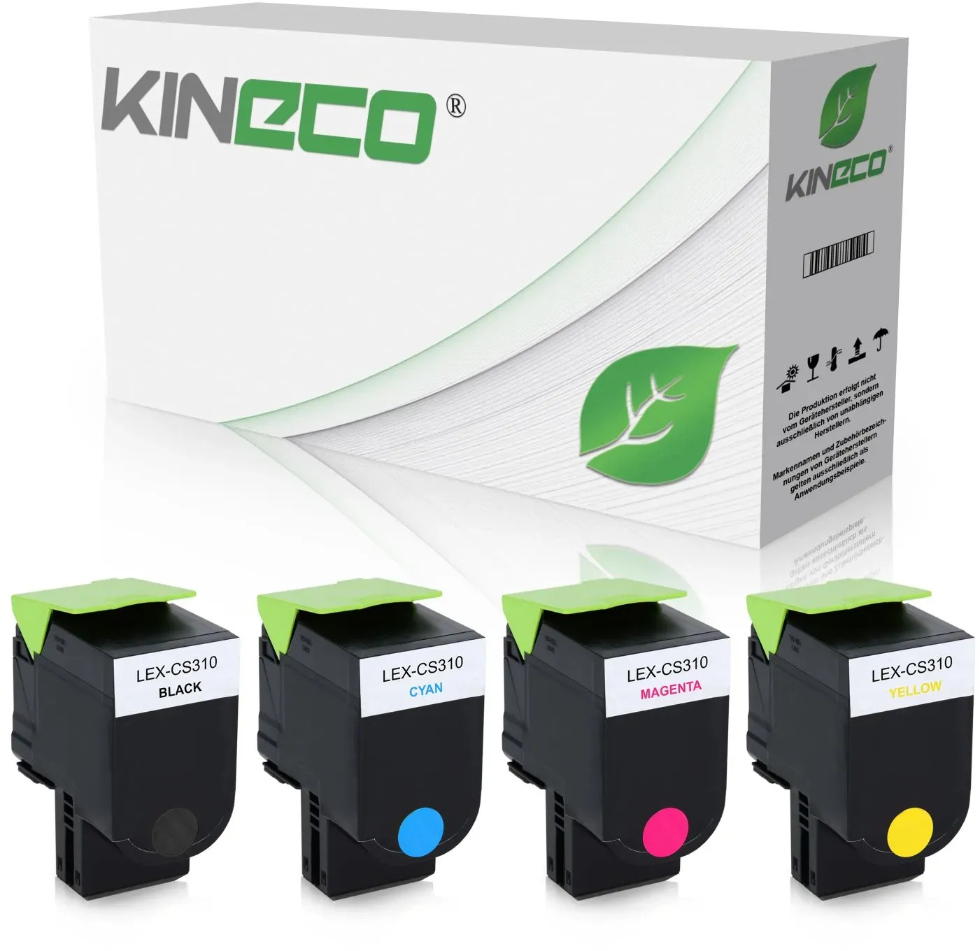 4 Toner kompatibel zu Lexmark CS310 XXL