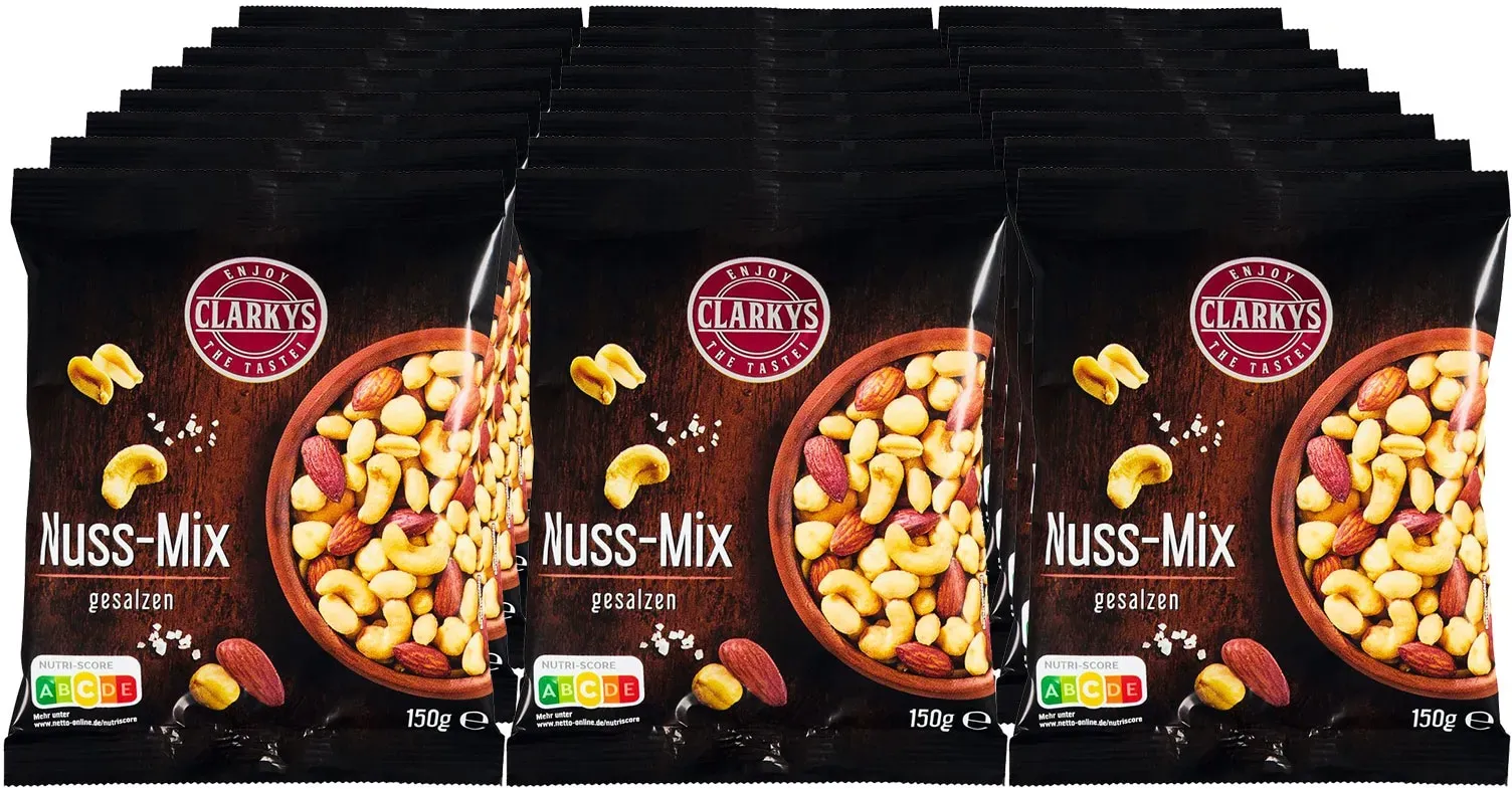 Clarkys Nuss-Mix gesalzen 150 g, 24er Pack