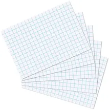 Herlitz Karteikarten DIN A5 kariert weiß 100 St.
