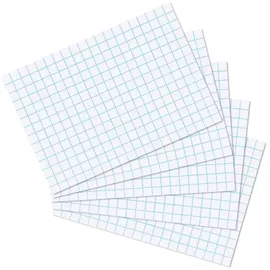 Herlitz Karteikarten DIN A5 kariert weiß 100 St.
