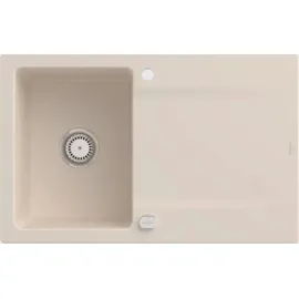 Villeroy & Boch Siluet 45 rechts Einbauspüle ivory Excenterbetätigung 800 x 510 mm