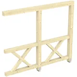 SKANHOLZ Carport-Seitenwand Andreaskreuz 2,55 x 2,10 m beige