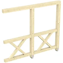 SKANHOLZ Carport-Seitenwand Andreaskreuz 2,55 x 2,10 m beige
