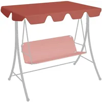 VidaXL Ersatzdach für Hollywoodschaukel Terracotta 150/130x105/70 cm
