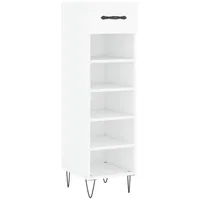 VidaXL Schuhschrank Weiß 30x35x105 cm Holzwerkstoff