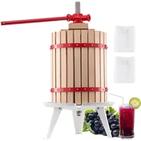 Vevor Obstweinpresse Obstmühle (18 L) mit Massivholzkorb mit 8