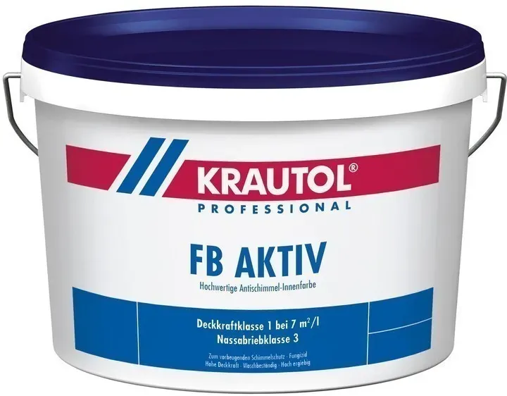 KRAUTOL FB AKTIV | Schimmelschutz-Innenfarbe - weiß - 5ltr