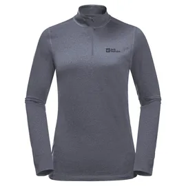 Jack Wolfskin Sky Thermal Half Zip Langarm-t-shirt - Dolphin - S