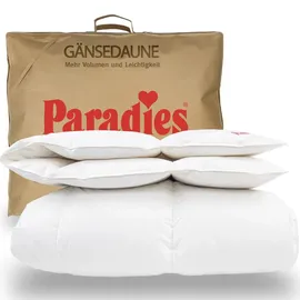 Paradies Daunendecke 155x220 cm Winterdecke Gabi 90" - Weiß