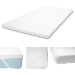 6cm Kaltschaum-Matratzentopper MCW-E63, Topper Matratzenauflage Matratzenschoner ~ 140x200cm