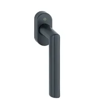 HOPPE Fenstergriff Amsterdam 0400/US956 7/32-42 mm Edelstahl schwarz Griff