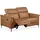 OTTO home 2-Sitzer OTTO HOME "Lund, mit Relaxfunktion und Kopfteilverstellung", braun (cognac), B:160cm H:97cm T:100cm, Echtleder 100% Echtleder;Kunstleder 100% Polyurethan, Sofas, manuell od. elektrisch (m.USB-C), Echtleder, Kunstleder, Webstoff
