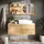 Vicco Spiegelregal, Eiche, Holzwerkstoff, Rechteckig, 120x50x13.5 cm Badezimmer, Badezimmerspiegel, Spiegelschränke