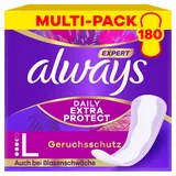 Always Expert Daily Extra Protection Long 180 Slipeinlagen (Sparpackung 3x60 Stück), Geruchsneutralisierend