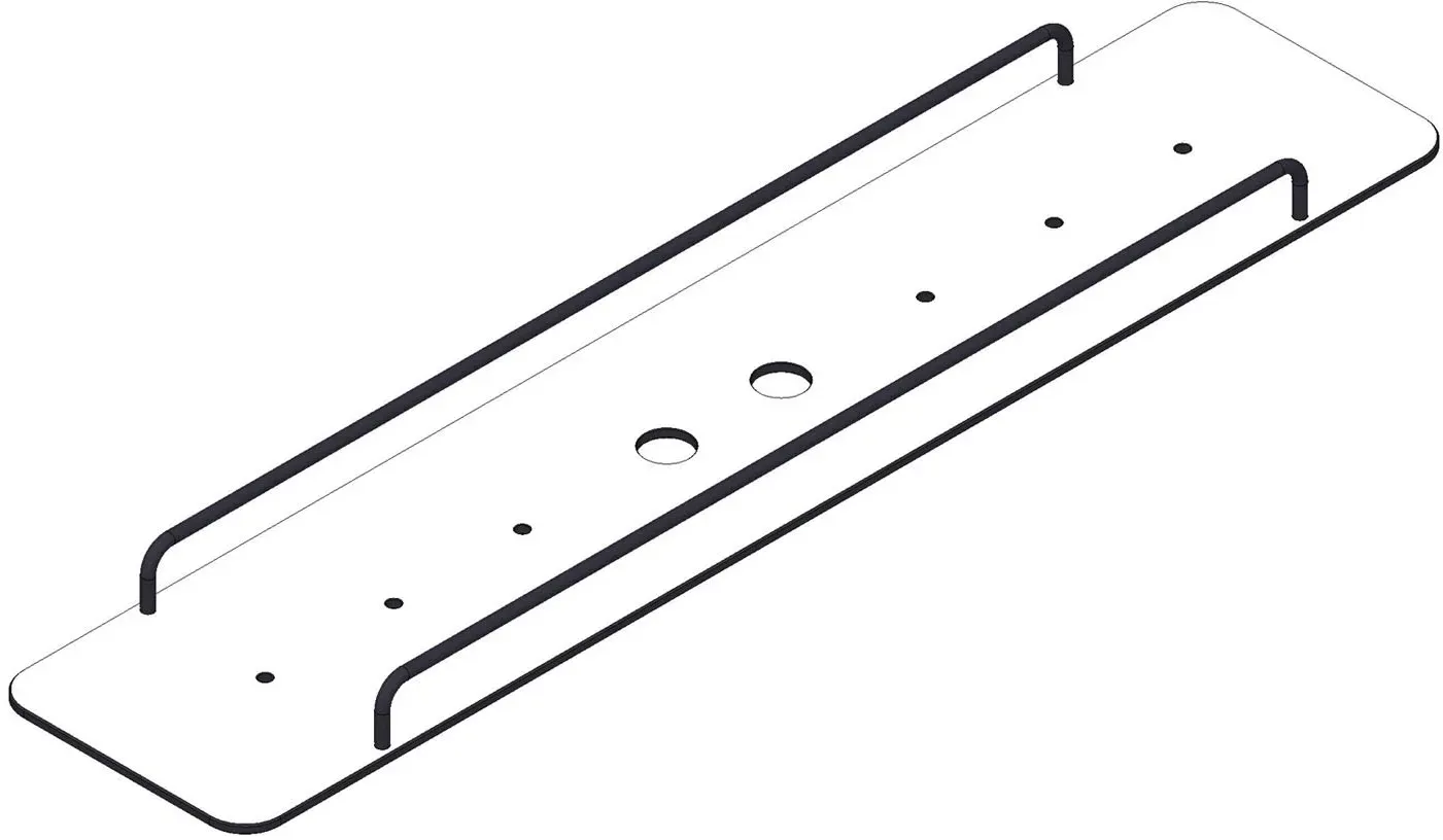 Giese Flatbord Wannenbrücke 85 cm