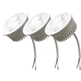 Trango 3er Pack MOCWSD*3 Ultra flach 5 Watt dimmbares LED Modul 6000K Tageslicht Weiß zum Austauschen GU10 & MR16 Leuchtmittel, Einbauleuchten, Deckenstrahler, Einbaustrahler, Deckenleuchte