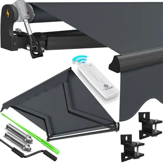 Kesser Gelenkarmmarkise 200 x 250 cm schwarz