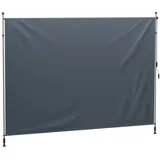 Klemmmarkise mit Handkurbel höhenverstellbar Gelenkarmmarkise Markise 350 cm