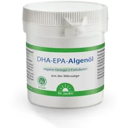 Dr. Jacob's DHA-EPA-Algenöl Kapseln Omega-3-Fettsäuren vegan