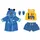 Zapf Creation Bath Deluxe Bademantel-Set Blau (830499)