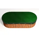 GRASEKAMP Abdeckplane für Pool oval 1000x550cm Planenmaß 1080x630cm Sommer Winter