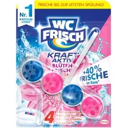 WC Frisch Kraft-Aktiv Duftspüler WK6 , Blüten-Frische, 1 Packung = 10 Stück