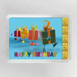 Goldbarren 5g Geschenke/Happy Birthday (Flip)