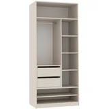 marmex möbel TRES 13C Garderobenschrank 90x51x206cm beige