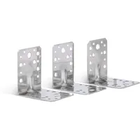 GAH Alberts Alberts 335236 Schwerlast-Winkelverbinder mit Sicke | Edelstahl