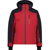 CMP Man Jacket Zip Hood Skijacke Rot 54