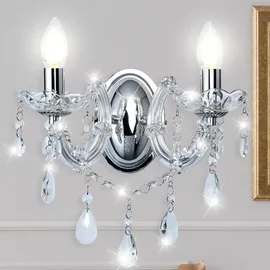 Searchlight Glas Kristall Wand Kron Leuchter (MPNR) transparent