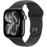 Apple Watch Series 11 GPS 42mm Jet Black Aluminium Sport Band black S/M
