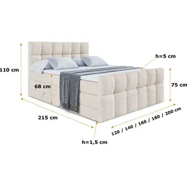 altdecor RICAR-Z KING 200 x 200 cm H4 Beige