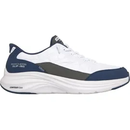 SKECHERS Contour Foam - Cozy Fit Herren Weiß/Blau 41,5