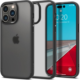 Spigen Ultra Hybrid Case für Apple iPhone 14 Pro - frost black (iPhone 14 Pro), Smartphone Hülle, Schwarz