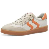 Marco Tozzi Damen Sneaker flach mit Schnürsenkeln Freizeit, Beige (Cream Comb), 41 EU