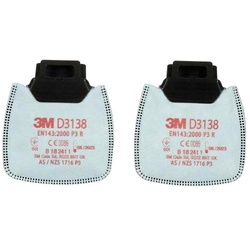 3M Partikelfilter D3138 P3R mit Aktivkohle 3M (2 Stk.)