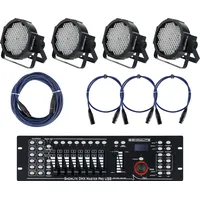 Showlite FLP-144 Scheinwerfer 4x Set inkl. Master Pro USB