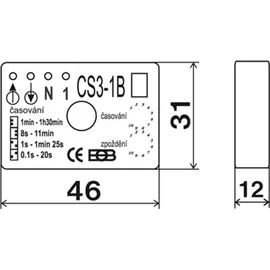 Elektrobock CS3-4B Nachlaufrelais Unterputz - ELEKTROBOCK