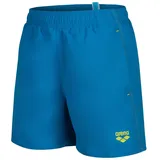 Arena Jungen Boys' Beach Boxer Solid Swim Trunks, Blue Lake-Soft Green, 116 EU