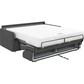 vente-unique - Schlafsofa 3 CALIFE - Polyester - Grau