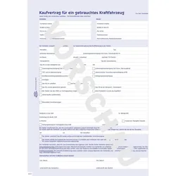 Avery Zweckform Vordruck Kaufvertrag A4 KFZ 4fach-Satz selbstdurchschreibend