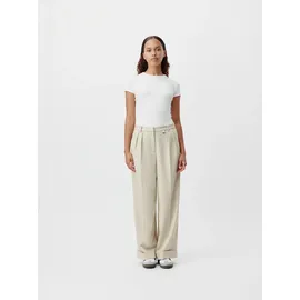 LeGer By Lena Gercke T-Shirt "Cindy, LeGer by Lena Gercke", Damen, Gr. 38, weiß, Feinripp, Obermaterial: 95% Viskose, 5% Elasthan, unifarben, figurbetont normal, Rundhals, eingesetzt abgesteppte Kante, Shirts T-Shirt, Figurbetont mit Rundhalsausschnitt