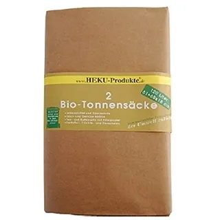 Heku Bio Tonnenscke 2 Stck 120 Ltr kompostierbare Papierbeutel