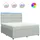 vidaXL Boxspringbett 180 x 200 cm Hellgrau