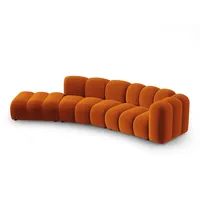 Micadoni Sofa Lupine, modular 5-Sitzer orange