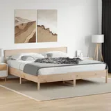 vidaXL Massivholzbett Ohne Matratze 180x200 Kiefernholz Vidaxl